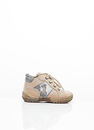 Bottillons matière lisse bout rond beige BELLAMY garçon