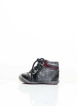 Bottillons matière lisse bout rond gris BELLAMY fille