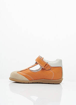 Sandales/nu pieds tissage satiné bout rond orange ROMAGNOLI garçon