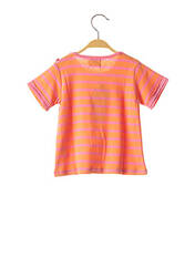 T-shirt orange ELLE EST OU LA MER pour fille seconde vue