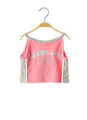 T-shirt rose MASSANA pour fille seconde vue