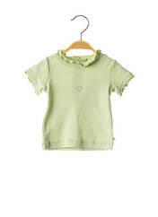 T-shirt vert LAPIN BLEU pour fille seconde vue