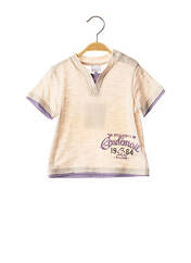 T-shirt beige COUDEMAIL pour garçon seconde vue