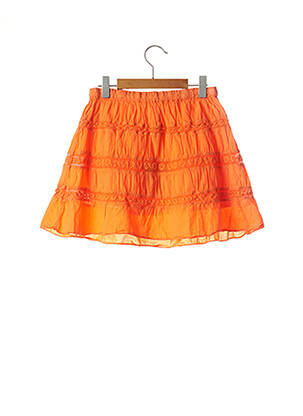 Jupe mi-longue orange CKS pour fille