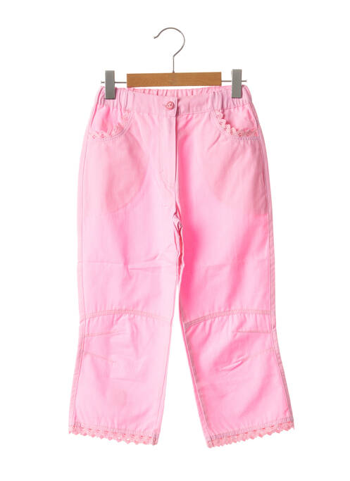 Pantalon droit rose TAPIOCA pour fille