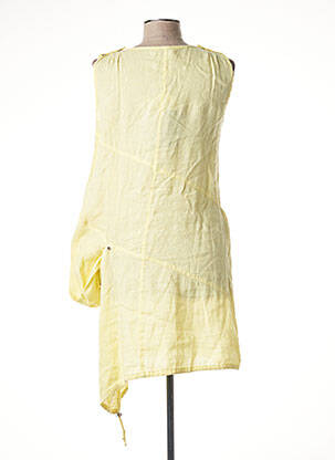 Robe mi-longue sans manche sans manche jaune VOODOO femme