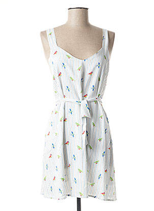 Robe courte blanc Y'COO pour femme