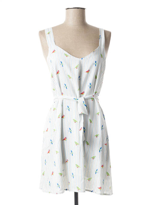 Robe courte blanc Y'COO pour femme