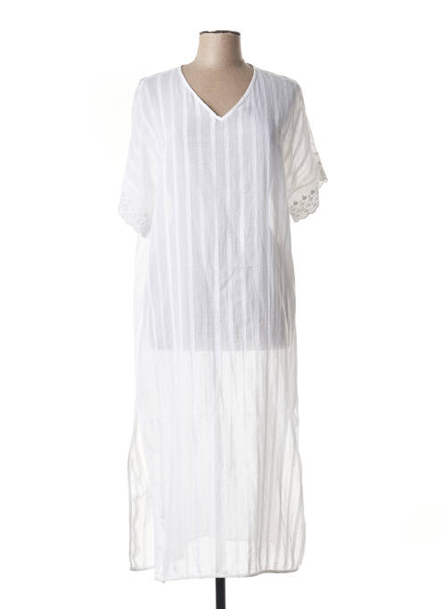 Robe mi-longue blanc HUMILITY pour femme