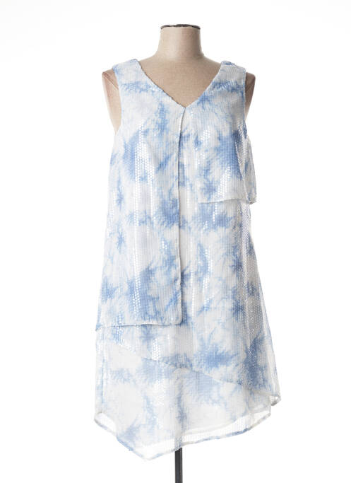 Robe mi-longue bleu 1 2 3 pour femme