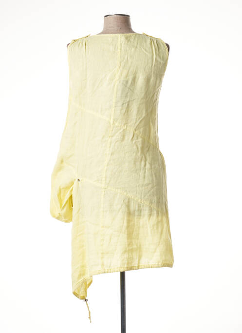 Robe mi-longue jaune VOODOO pour femme