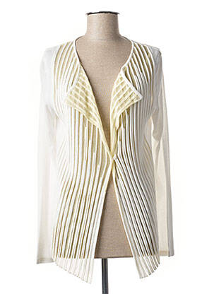 Gilet manches longues fermeture boutonnée sur le devant blanc ALDO MARTIN'S femme