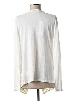 Gilet manches longues fermeture boutonnée sur le devant blanc ALDO MARTIN'S femme