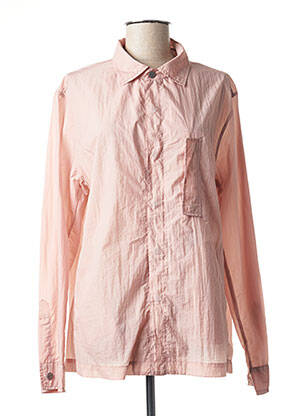 Chemisier poches poitrine manches longues rose BOMBERS femme