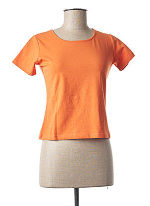 T-shirt orange J & W pour femme