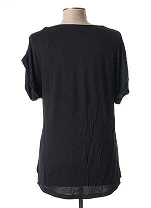 Top tissage jersey manches courtes noir FORNARINA femme