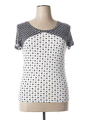 T-shirt imprimé fantaisie manches courtes blanc FRENCH CONNECTION femme