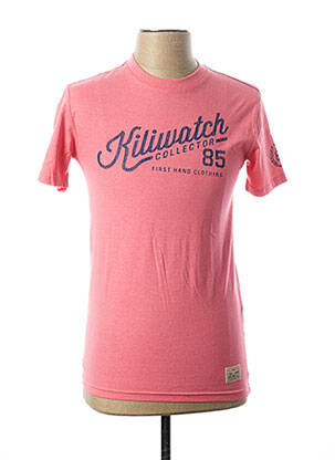 T-shirt rose KILIWATCH pour homme