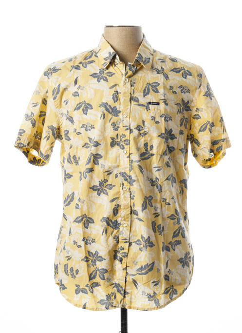 Chemise manches courtes jaune GARCIA pour homme