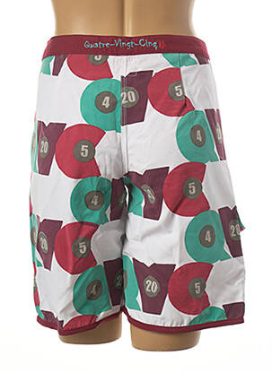 Bas de maillot de bain imprimé fantaisie short rouge 4.20.5 femme