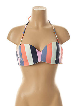 Haut de maillot de bain bretelles élastiquées amovibles haut soutien-gorge moulé bleu O'NEILL femme