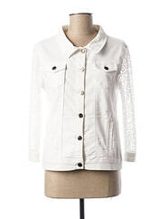 Veste en jean blanc FRED SABATIER pour femme seconde vue