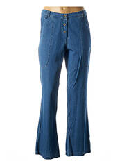 Pantalon flare bleu AGATHE & LOUISE pour femme seconde vue