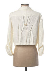 Veste casual blanc TRICOT CHIC pour femme seconde vue