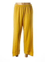 Pantalon 7/8 jaune FRANCK ANNA pour femme seconde vue