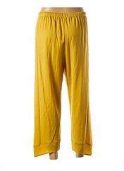 Pantalon 7/8 jaune FRANCK ANNA pour femme seconde vue