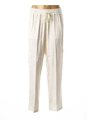 Pantalon droit blanc TRICOT CHIC pour femme