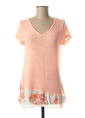 T-shirt rose TRES BOUTONS pour femme seconde vue
