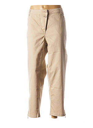 Pantalon 7/8 beige BRANDTEX pour femme