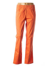 Pantalon droit orange SIGNATURE pour femme seconde vue
