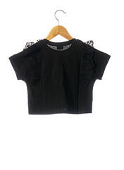 T-shirt noir RORA pour fille seconde vue
