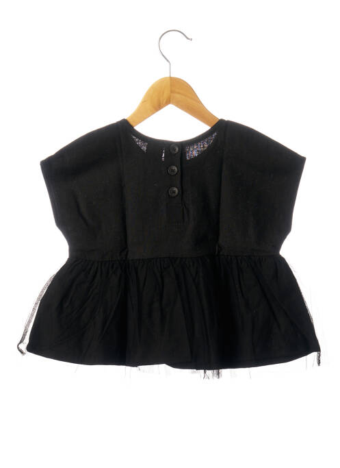 Top noir RORA pour fille