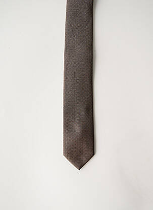 Cravate marron FRED GIL pour homme