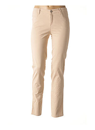 Pantalon slim beige DIVUIT pour femme