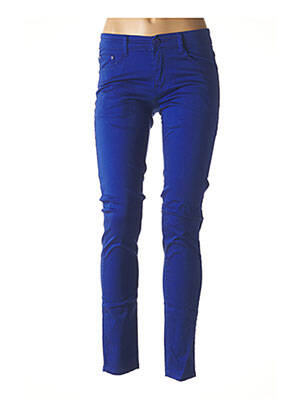 Pantalon slim bleu BS JEANS pour femme