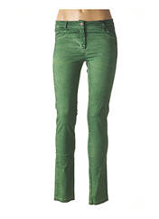 Pantalon slim vert TRICOT CHIC pour femme seconde vue