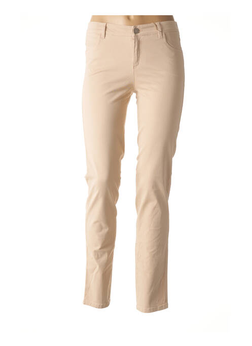 Pantalon slim beige DIVUIT pour femme