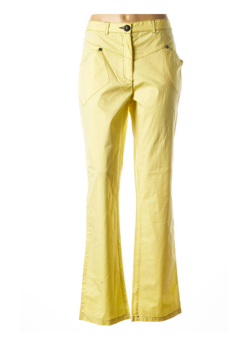 Pantalon droit jaune BE THE QUEEN pour femme