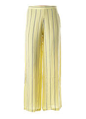Pantalon large jaune TEOH & LEA pour femme seconde vue