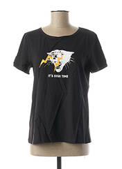 T-shirt noir ODD COLOR STUDIO pour femme seconde vue