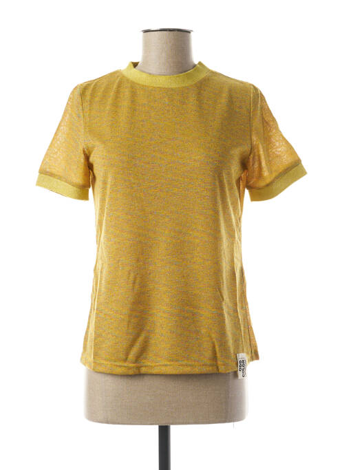 T-shirt jaune ODD COLOR STUDIO pour femme