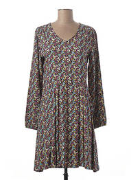 Robe mi-longue manches longues manches longues violet TRANQUILLO femme