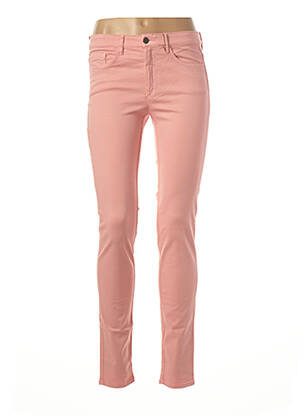 Pantalon slim taille élastique taille normale rose COUTURIST femme