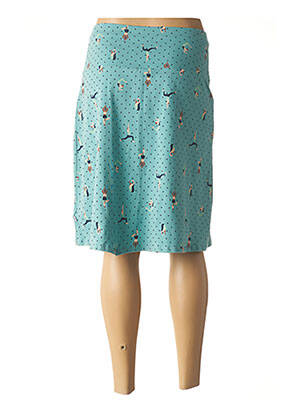 Jupe mi-longue bleu BLUTSGESCHWISTER femme