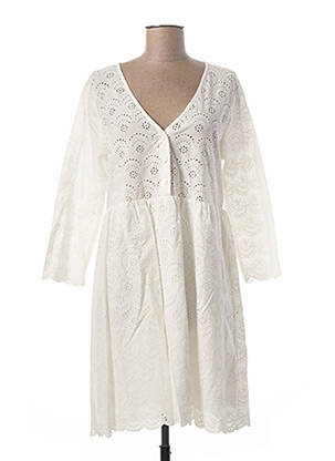 Robe courte blanc ANDY & LUCY pour femme