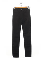 Pantalon slim noir DENIM STUDIO pour femme seconde vue